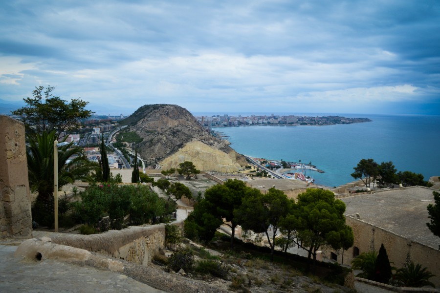 Vista desde el castillo de Santa Bárbara (Alicante, España)
