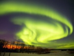 Luces del Norte en Alberta (Canadá)