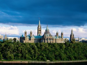 Postal: Vista del Parlamento de Ontario