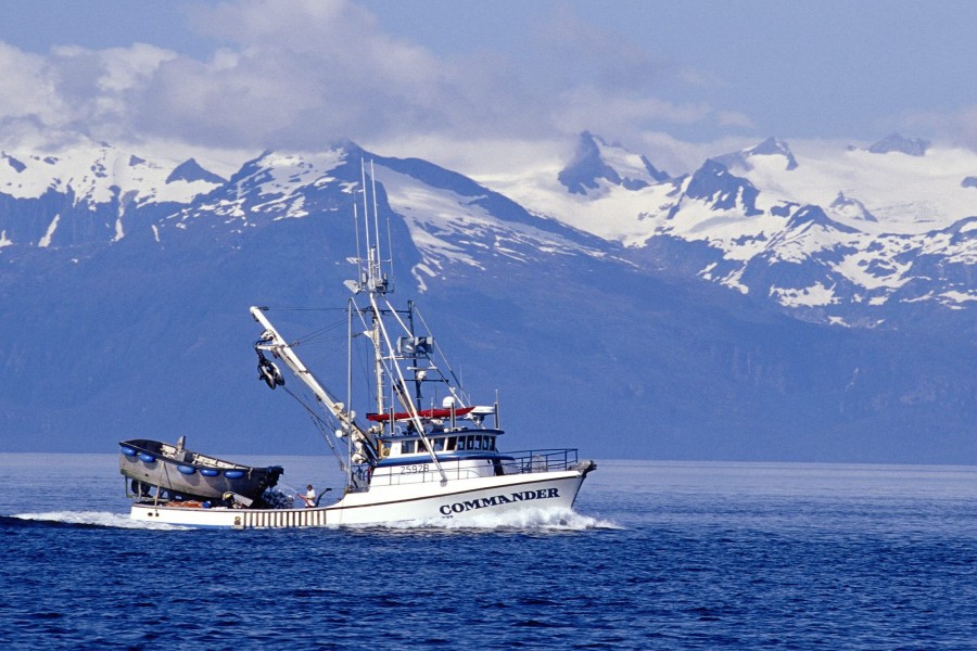 Barco pesquero en Alaska