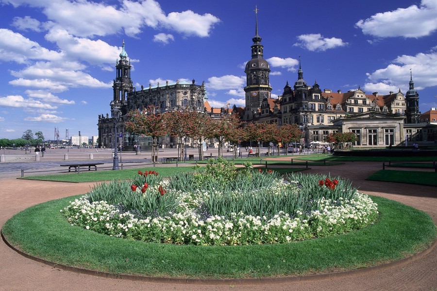 Jardines en Dresden (Alemania)