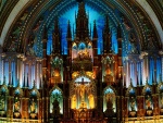 Interior de la Basílica Notre-Dame de Montreal