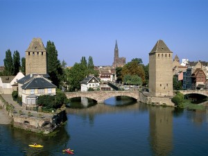 Vista del barrio de la Petite France (Estrasburgo, Francia)