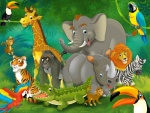 Animales en la selva