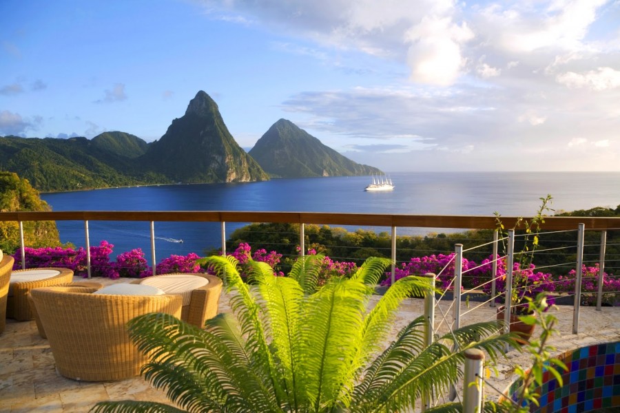 Terraza con vistas al mar