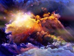 Explosión entre nubes