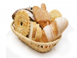 Pan en una cesta