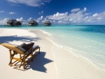 Descansando en las Maldivas