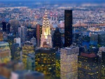 Edificios iluminados de Nueva York