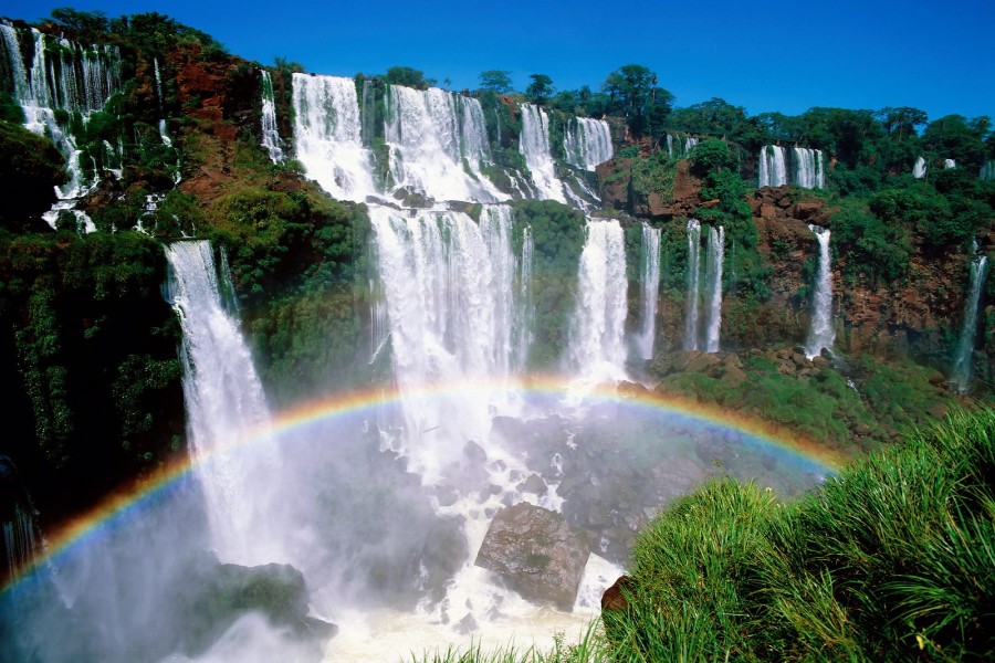 Arcoíris en las cataratas del Iguazú