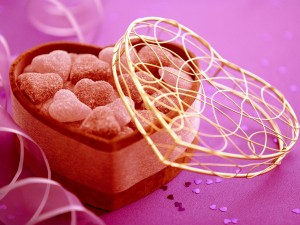 Corazones de caramelo para San Valentín