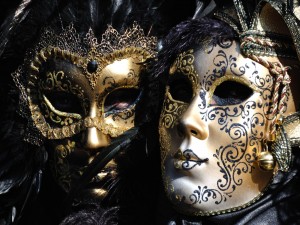 Máscaras en el carnaval de Venecia