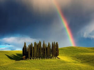 Arcoíris en la Toscana