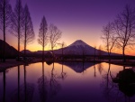 Hermosa vista del monte Fuji (isla de Honshu, Japón)