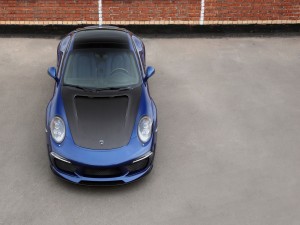 Porsche Carrera de color azul