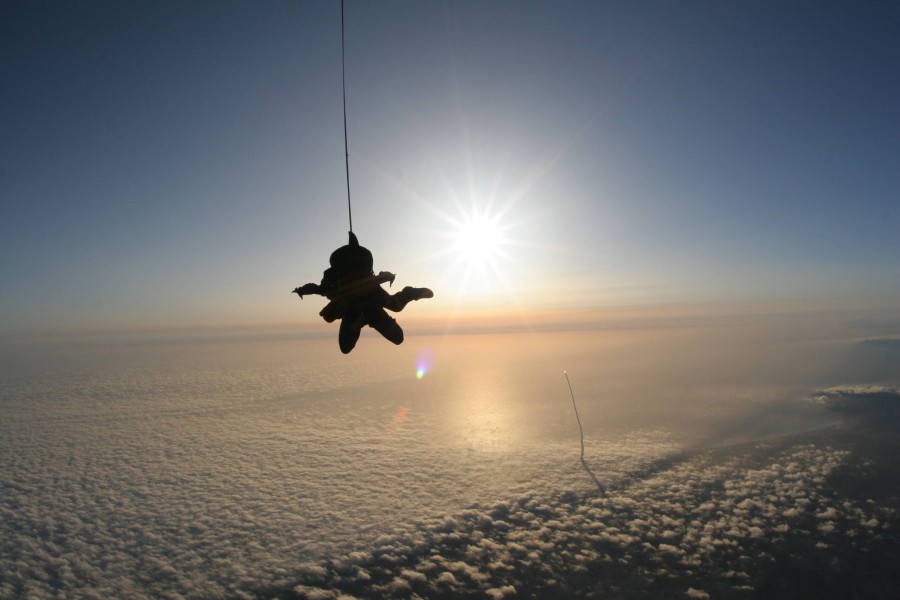 Adrenalina de un paracaidista