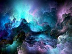 Nubes de colores abstractos