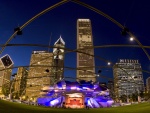 Noche en Millennium Park (Chicago)