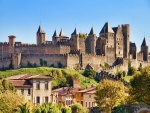 Vista del castillo de Carcassonne (Francia)