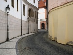 Calle empedrada de Praga