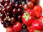 Frutas rojas frescas