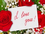 Rosas con un hermoso mensaje de amor