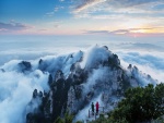 Filmando las inmensas montañas en el condado de Taiyuan (China)