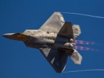 Un F-22 Raptor en el aire