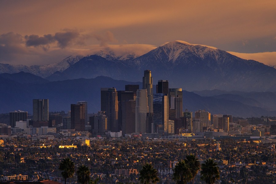 Los Angeles a la salida del sol (California)