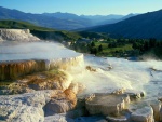 Terraza de Minerva en Mammoth Hot Springs (Parque Nacional Yellowstone)