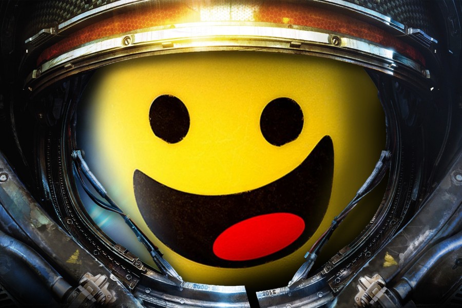 Smile vestido de astronauta