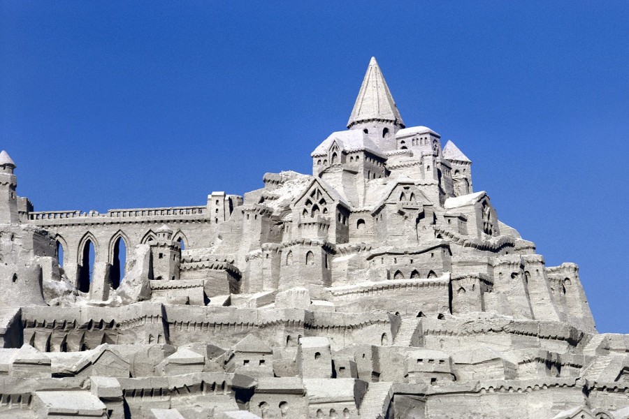 Gran castillo de arena