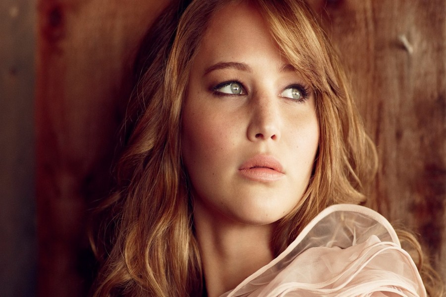 La guapa actric Jennifer Lawrence