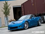 Corvette Z06 de color azul
