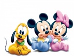 Mickey, Minni y Goofy bebés