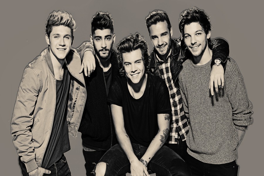 Los chicos de One Direction en blanco y negro