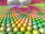 Bolas de colores en 3D
