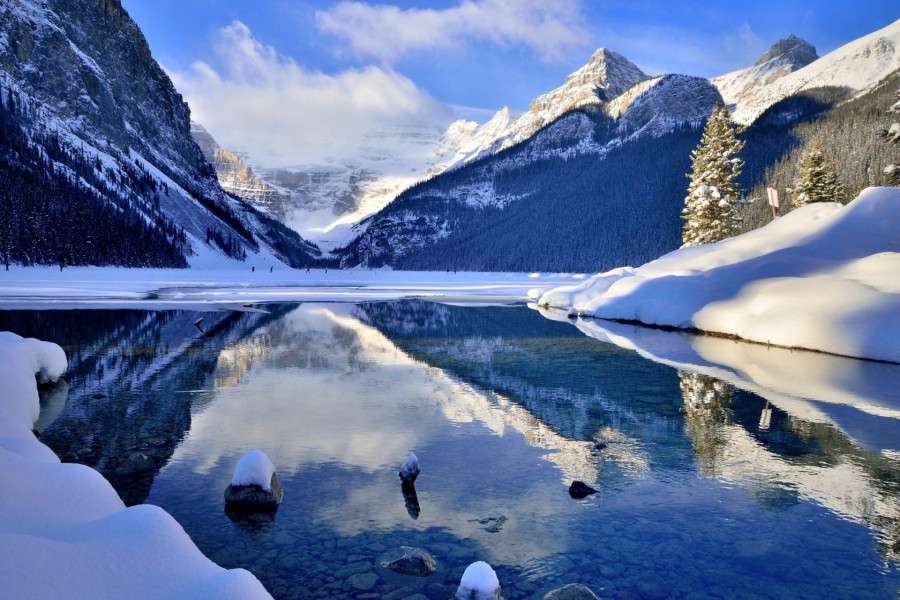 Impresionante paisaje invernal