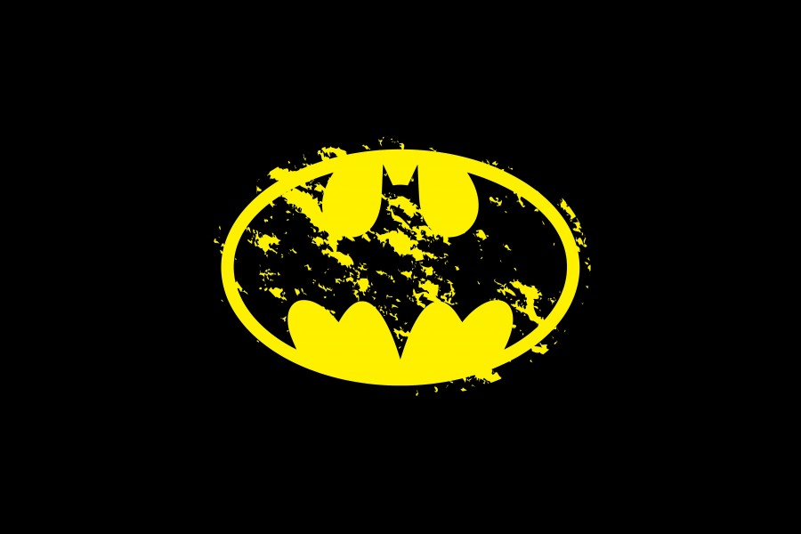 Logo de Batman en fondo negro