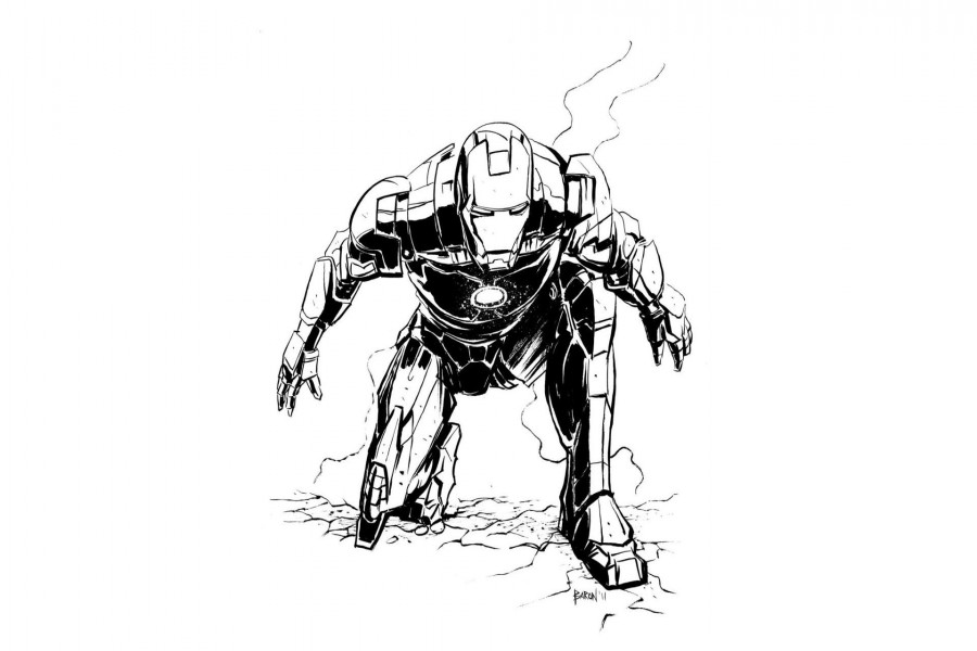Dibujo de Iron Man
