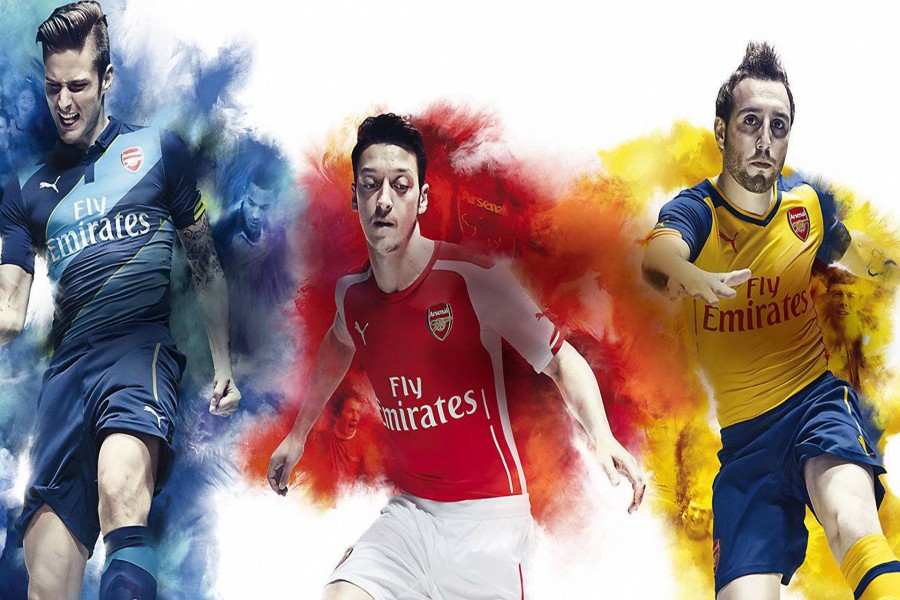 Colores y jugadores del Arsenal F. C.