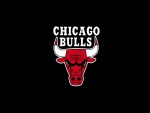 Logo de los Chicago Bulls en fondo negro