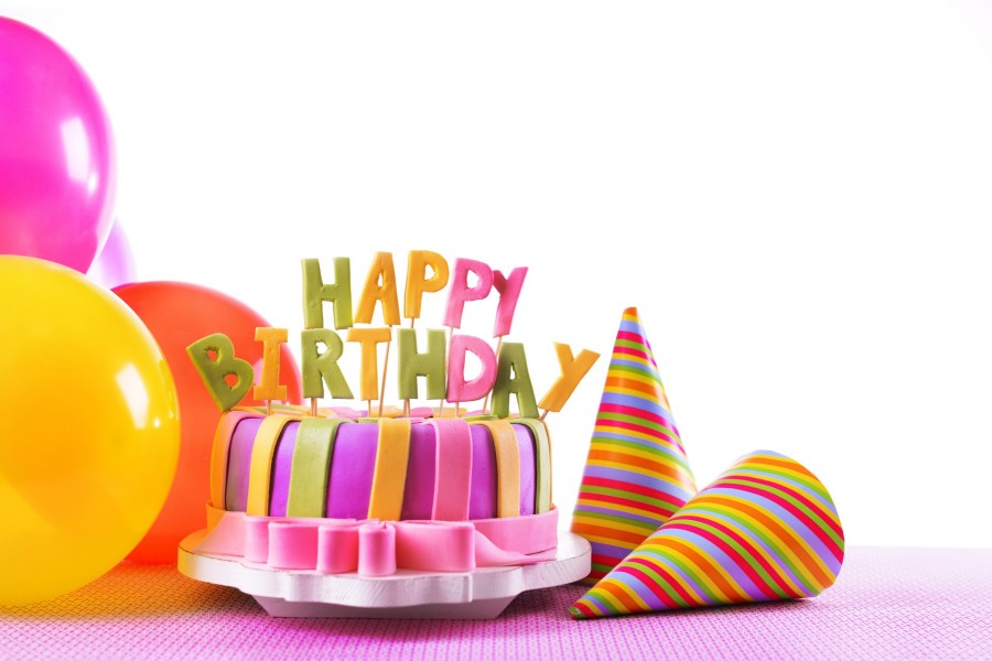 Torta decorada para festejar un cumpleaños
