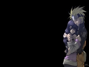Hinata y Naruto abrazados