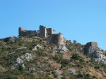 Las ruinas del castillo de Aguilar (Francia)