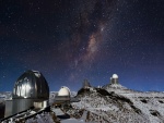 Observatorio cubierto de nieve