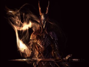 Guerrero sosteniendo una espada (Dark Souls)
