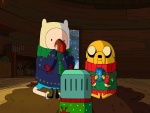 Finn y Jake tomando chocolate caliente (Adventure Time)