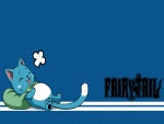 Happy el gato de azul de "Fairy Tail"