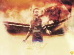 Mesut Ozil jugando en el Arsenal